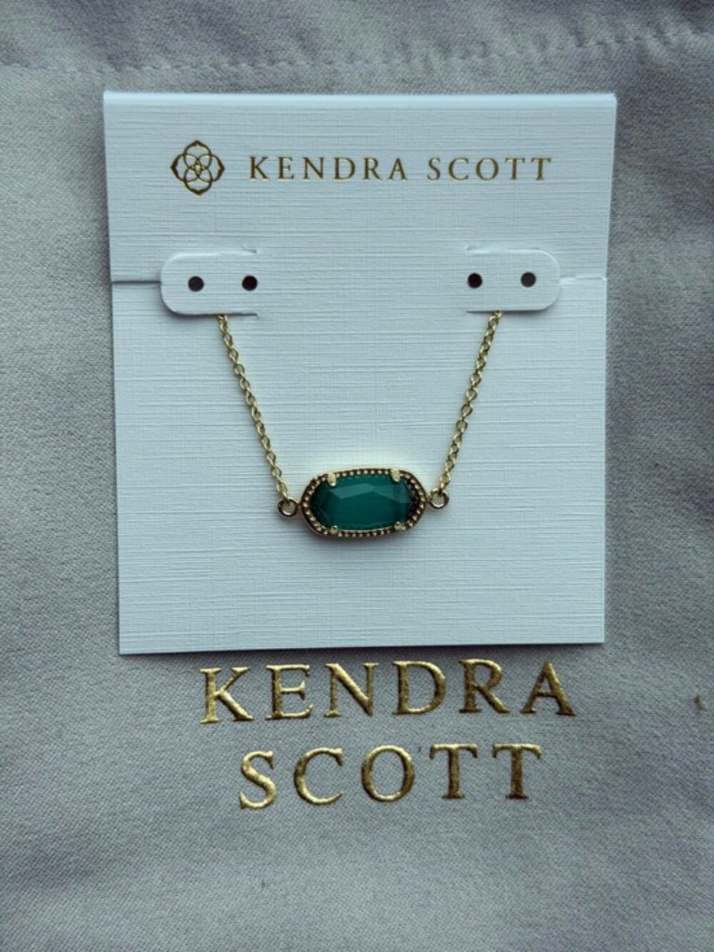 Kendra Scott Green Pendant Bracelet